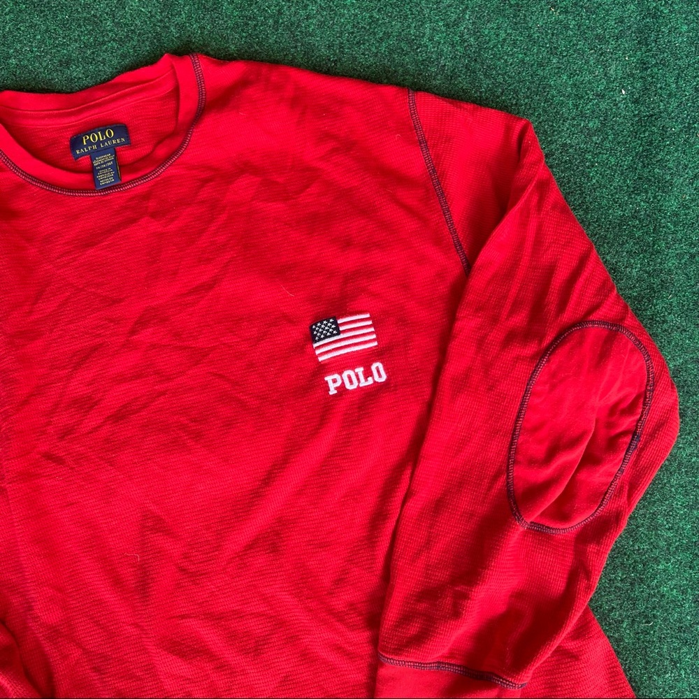 Polo Ralph Lauren thermal with embroidered logo and patch